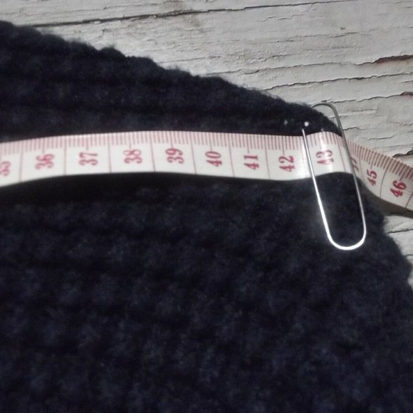 Guess Men's Blue Crew Neck Knit Pullover Long Sleeve Sweater Size M - Picture 6 of 7